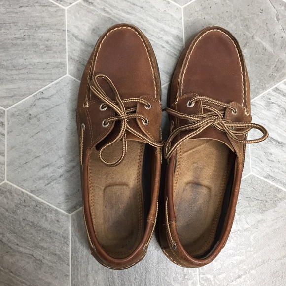 Dockers Brown Leather Boat Shoes | 9 - Picture 4 of 8